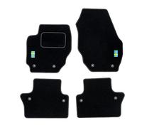 MOTOS Alfombrillas de Velours Personalizadas Adecuado para Volvo S80 II 2007-2016 - Personalizado, Matt, Blanco - Mantenga su Coche Limpio y cómodo con Nuestras Alfombrillas