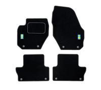 MOTOS Alfombrillas de Velours Personalizadas Adecuado para Volvo XC60 I 2008-2017 - Personalizado, Matt, Blanco - Mantenga su Coche Limpio y cómodo con Nuestras Alfombrillas