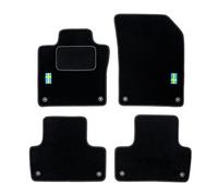 MOTOS Alfombrillas de Velours Personalizadas Adecuado para Volvo XC60 II Desde 2017 - Personalizado, Matt, Blanco - Mantenga su Coche Limpio y cómodo con Nuestras Alfombrillas