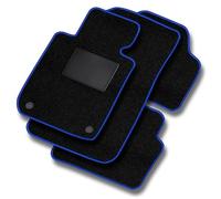 MOTOS Basic Alfombrillas coche de velours adecuado para Renault Zoe desde 2012 - Basic, Material, Azul - Experimenta un nuevo confort de conducción con un juego de alfombra de coche de terciopelo para
