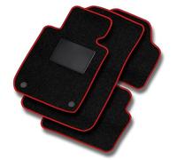 MOTOS Basic Alfombrillas Coche de Velours Adecuado para Seat Alhambra I 1996-2010 7 pasajeros - Basic, Material, Rojo - Experimenta un Nuevo Confort de conducción con un Juego de Alfombra de Coche de