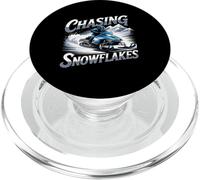Motos de Nieve Persiguiendo Copos de Nieve Regalos de Jinete de Deportes de Invierno PopSockets PopGrip para MagSafe