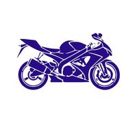 Motos Deportes extremos Garaje de motos Cueva del hombre Estilo genial Guardarropa Pegatinas de tallado fino 45x80.9cm Incluye kit de película de transferencia Azul oscuro