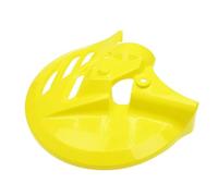 Motos disco Ajuste para Honda CRF250R CRF450R CRF250RX CRF450FX CRF250X CRF450X cubierta protectora de disco de freno cubierta protectora de plástico Disco de Freno Trasero(Yellow)
