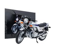 Motos En Miniatura Metal 1:12 para Honda CB 900 Bol D'OR 1978 Modelo De Coche De Metal De Tres Colores Artesanía Exhibición De Ventana Decoración Metálica para Motos(Silver)