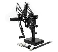 Motos Estriberas CNC Adjustable Rear sets Reposapiés Footpegs clavijas de pie para Speed Triple T509 T595 955i 1050 2002-2010