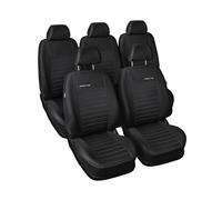 MOTOS Fundas Asientos Coche para Ford S-MAX I 2006-2014 Funda Asiento Coche Delantero con Sistema de Airbag Activo, Ajuste, Material de Tres Capas, Aspecto Elegante, Aplicación Versátil para