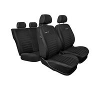 MOTOS Fundas Asientos Coche para Skoda Octavia II 2004-2013 Funda Asiento Coche Delantero con Sistema de Airbag Activo, Ajuste, Material de Tres Capas, Aspecto Elegante, Aplicación Versátil p