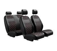 MOTOS Fundas universales para Asientos de Coche para Toyota Auris Funda Asiento Coche Delantero con Sistema de Airbag Activo, Ajuste, Material de Tres Capas, Aspecto Elegante, Aplicación Vers