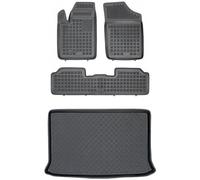 MOTOS Juego de alfombrillas de goma para coche y alfombrilla de PE para maletero adecuado para Citroen Berlingo I 1996-2010 Mejora la comodidad de tus viajes con la alfombrilla antideslizante para coc