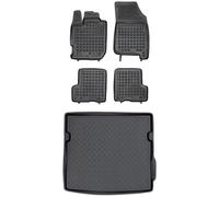 MOTOS Juego de alfombrillas de goma para coche y alfombrilla de PE para maletero adecuado para Dacia Duster II desde 2018 Mejora la comodidad de tus viajes con la alfombrilla antideslizante para coche
