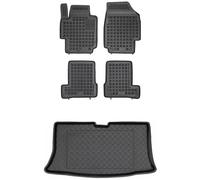 MOTOS Juego de alfombrillas de goma para coche y alfombrilla de PE para maletero adecuado para Nissan Micra III K12 2002-2007 Mejora la comodidad de tus viajes con la alfombrilla antideslizante para c
