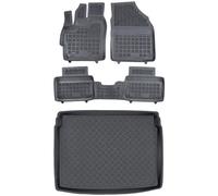 MOTOS Juego de alfombrillas de goma para coche y alfombrilla de PE para maletero adecuado para Toyota Yaris Cross desde 2021 Mejora la comodidad de tus viajes con la alfombrilla antideslizante para co