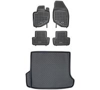 MOTOS Juego de alfombrillas de goma para coche y alfombrilla de PE para maletero adecuado para Volvo V70 II 2000-2007 Mejora la comodidad de tus viajes con la alfombrilla antideslizante para coche - a