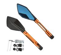 Motos Laterales Espejos Espejo Retrovisor para Motocicleta CNC Rosca De 10Mm 8Mm para XADV X-ADV 750 X ADV ADV150 150(1-Orange)