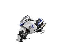 Motos Miniatura Juguete 1:6 para Suzuki Hayabusa Grande Modelo Motocicleta Eléctrica Aleación Dinámica con Arranque Pulverización Carreras Ltd Edition ColecciónDecoración(White)