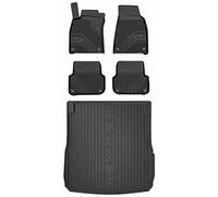 MOTOS Set de alfombrillas de goma y alfombrillas de maletero para Audi A6 C6 2004-2006 Mejora la comodidad de tus viajes con la alfombrilla antideslizante para coche NO.77- alfombrillas para todo tipo