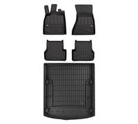 MOTOS Set de alfombrillas de goma y alfombrillas de maletero para Audi A6 C7 2011-2018 Mejora la comodidad de tus viajes con la alfombrilla antideslizante para coche 3D- alfombrillas para todo tipo de