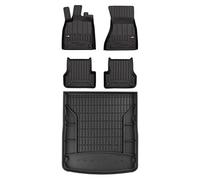 MOTOS Set de alfombrillas de goma y alfombrillas de maletero para Audi A6 C7 2011-2018 Mejora la comodidad de tus viajes con la alfombrilla antideslizante para coche 3D- alfombrillas para todo tipo de