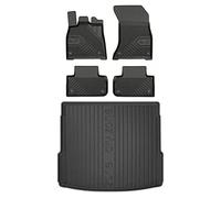 MOTOS Set de alfombrillas de goma y alfombrillas de maletero para Audi Q5 II desde 2016 Mejora la comodidad de tus viajes con la alfombrilla antideslizante para coche NO.77- alfombrillas para todo tip