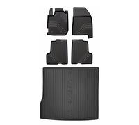 MOTOS Set de alfombrillas de goma y alfombrillas de maletero para Dacia Duster II 2017-2021 Mejora la comodidad de tus viajes con la alfombrilla antideslizante para coche 3D- alfombrillas para todo ti