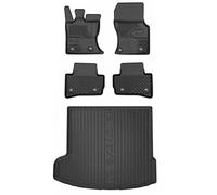 MOTOS Set de Alfombrillas de Goma y Alfombrillas de Maletero para Jaguar F-Pace Desde 2016 Mejora la Comodidad de Tus Viajes con la Alfombrilla Antideslizante para Coche NO.77- Alfombrillas para Todo