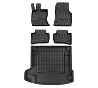 MOTOS Set de alfombrillas de goma y alfombrillas de maletero para Jaguar F-Pace desde 2016 Mejora la comodidad de tus viajes con la alfombrilla antideslizante para coche 3D- alfombrillas para todo tip