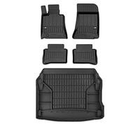 MOTOS Set de Alfombrillas de Goma y Alfombrillas de Maletero para Mercedes-Benz CLS C218 2010-2018 Mejora la Comodidad de Tus Viajes con la Alfombrilla Antideslizante para Coche 3D- Alfombrillas para