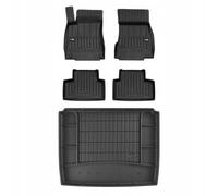 MOTOS Set de alfombrillas de goma y alfombrillas de maletero para Mercedes-Benz GLB X247 desde 2019 Mejora la comodidad de tus viajes con la alfombrilla antideslizante para coche 3D- alfombrillas para