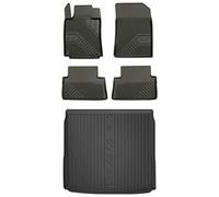 MOTOS Set de alfombrillas de goma y alfombrillas de maletero para Peugeot 508 I 2010-2018 Mejora la comodidad de tus viajes con la alfombrilla antideslizante para coche 3D- alfombrillas para todo tipo