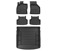 MOTOS Set de alfombrillas de goma y alfombrillas de maletero para SEAT Leon III 2012-2020 Mejora la comodidad de tus viajes con la alfombrilla antideslizante para coche 3D- alfombrillas para todo tipo
