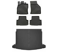 MOTOS Set de alfombrillas de goma y alfombrillas de maletero para Skoda Karoq desde 2017 Mejora la comodidad de tus viajes con la alfombrilla antideslizante para coche NO.77- alfombrillas para todo ti