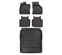MOTOS Set de alfombrillas de goma y alfombrillas de maletero para Skoda Superb III 2015-2023 Mejora la comodidad de tus viajes con la alfombrilla antideslizante para coche 3D- alfombrillas para todo t