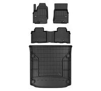 MOTOS Set de alfombrillas de goma y alfombrillas de maletero para SsangYong Rexton IV desde 2017 Mejora la comodidad de tus viajes con la alfombrilla antideslizante para coche 3D- alfombrillas para to