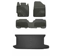 MOTOS Set de alfombrillas de goma y alfombrillas de maletero para Toyota Yaris II 2005-2011 Mejora la comodidad de tus viajes con la alfombrilla antideslizante para coche NO.77- alfombrillas para todo