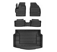MOTOS Set de alfombrillas de goma y alfombrillas de maletero para Toyota Yaris IV desde 2020 Mejora la comodidad de tus viajes con la alfombrilla antideslizante para coche 3D- alfombrillas para todo t