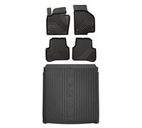 MOTOS Set de alfombrillas de goma y alfombrillas de maletero para Volkswagen CC 2012-2016 Mejora la comodidad de tus viajes con la alfombrilla antideslizante para coche NO.77- alfombrillas para todo t