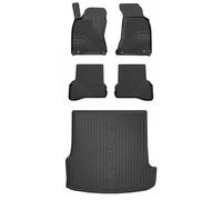 MOTOS Set de alfombrillas de goma y alfombrillas de maletero para Volkswagen Passat B5 1996-2005 Mejora la comodidad de tus viajes con la alfombrilla antideslizante para coche NO.77- alfombrillas para