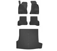 MOTOS Set de alfombrillas de goma y alfombrillas de maletero para Volkswagen Passat B5 1996-2005 Mejora la comodidad de tus viajes con la alfombrilla antideslizante para coche NO.77- alfombrillas para