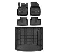 MOTOS Set de alfombrillas de goma y alfombrillas de maletero para Volvo XC40 desde 2017 Mejora la comodidad de tus viajes con la alfombrilla antideslizante para coche 3D- alfombrillas para todo tipo d