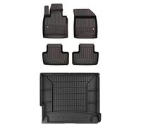 MOTOS Set de alfombrillas de goma y alfombrillas de maletero para Volvo XC60 II desde 2017 Mejora la comodidad de tus viajes con la alfombrilla antideslizante para coche 3D- alfombrillas para todo tip