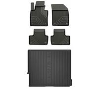 MOTOS Set de Alfombrillas de Goma y Alfombrillas de Maletero para Volvo XC60 II Desde 2017 Mejora la Comodidad de Tus Viajes con la Alfombrilla Antideslizante para Coche NO.77- Alfombrillas para Todo