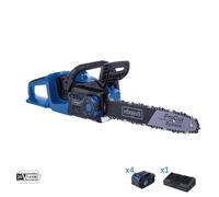 Motosierra 2x20v 4 baterias 4.0Ah + doble cargador ixes bc-cs355duo-x