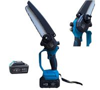 MOTOSIERRA 8" PORTÁTIL RECARGABLE 2 BATERÍAS 42V PODA MADERA BATERÍA JL0014