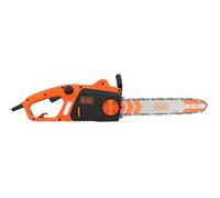 BLACK+DECKER Motosierra 1800W, Espada 35cm, Sistema de Freno de Cadena, Tensado de Cadena sin Herramientas, Lubricación Automática, Depósito de Aceite con Ventana, BECS1835-QS