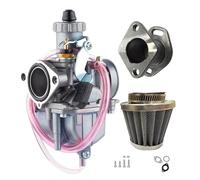 Motosierra Carburador Carburador Para Predator 212cc 196cc Para Coleman Para CT200U BT200X Mini Bike KT196 Go Kart GX160 GX200 6.5hp Filtro De Aire Motor Clon(Plata)