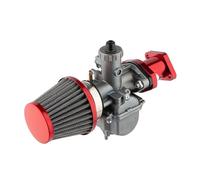 Motosierra Carburador Carburador Para VM22 Para Predator 212cc 196cc Coleman Para CT200U BT200X Mini Bike KT196 Go Kart GX160 6.5hp Filtro Aire Motor Clon(Rojo)