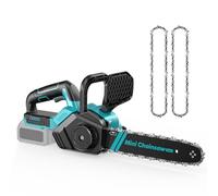 Motosierra con batería de 12 pulgadas, sin escobillas, 30 cm, lubricación automática de cadena, sierra compatible con batería Makita de 18 V, sierra eléctrica para tijeras de jardín, corte de madera