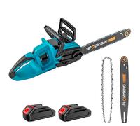 Motosierra con batería para motosierra eléctrica Makita de 18 V, 16 pulgadas, longitud de corte de 405 mm, 1500 W sin escobillas, batería, motosierra para carpintería y jardín (2 baterías)