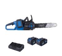 Motosierra de batería 40V espada 35cm 14" Scheppach set xl2 bc-cs355duo-x